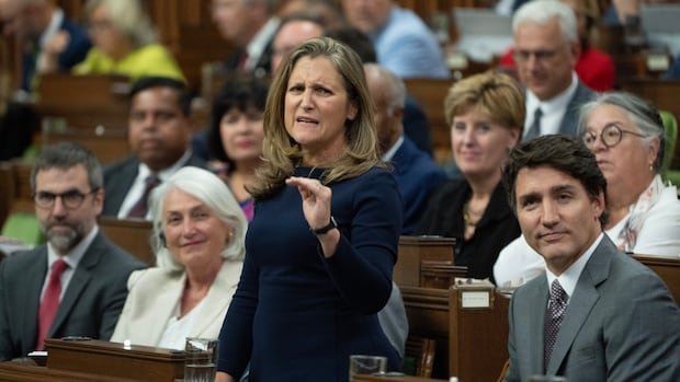 Freeland’s resignation pushes deficit news to one side on a very strange day in Canadian politics